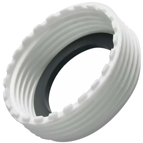Adaptador Roscado para Válvula de 1 1/4' a 1 1/2' para Fregadero en Plástico Blanco - MONTERAL