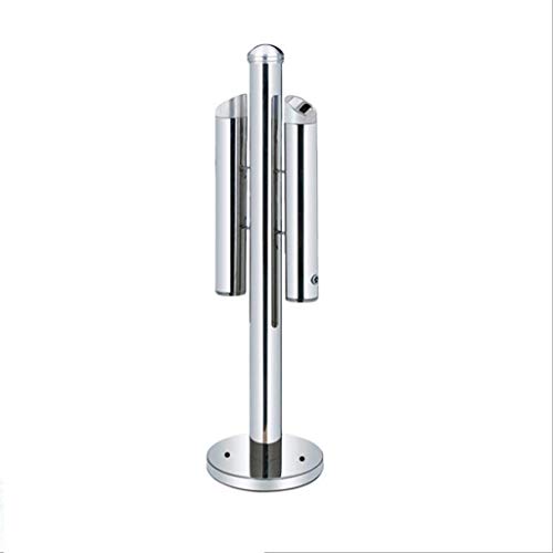 Cendrier sur pied en acier inoxydable amovible et porte-cendres coupe-vent pour patio