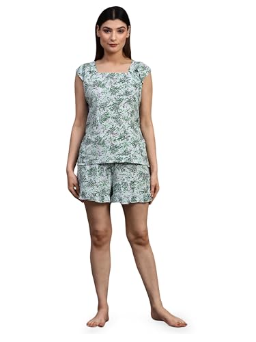 Image of B STORIES Women's Cotton Pyjama Set | Comfort and Relexed Nightsuit for Ladies