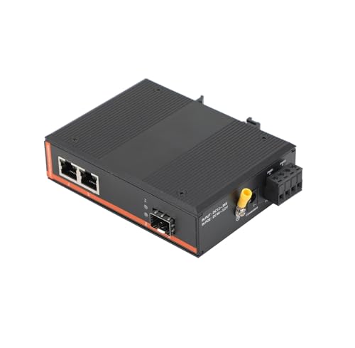 Convertisseur de média industriel SFP vers 2 RJ45 Gigabit pour réseau rail DIN