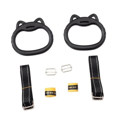 Colaxi 2Pcs Gymnastics Rings Pull up Exercise Rings with 2 Webbings Multifunctional Adjustable Bar Hanger Gym Rings for Fitness