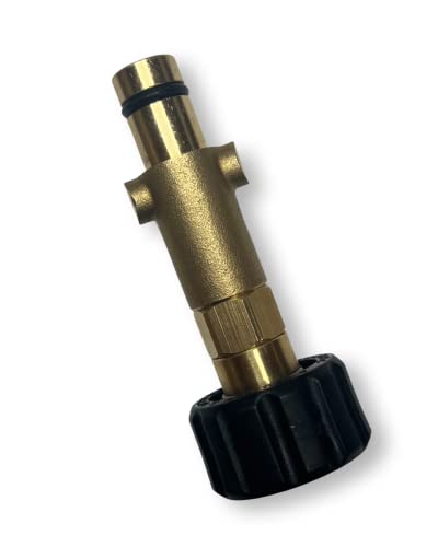 M&M Smartek Adaptador de bayoneta para/compatible con Nilfisk Gerni Quick con M22 AG (rosca exterior) para limpiadores de alta presión, lanza de espuma, etc.