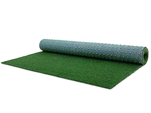 Grastapijt per meter COMFORT - groen, 1,33m x 7,50m, waterdoorlatende vlies-gazon met noppen, zwembadonderlegger… - Afbeelding 6