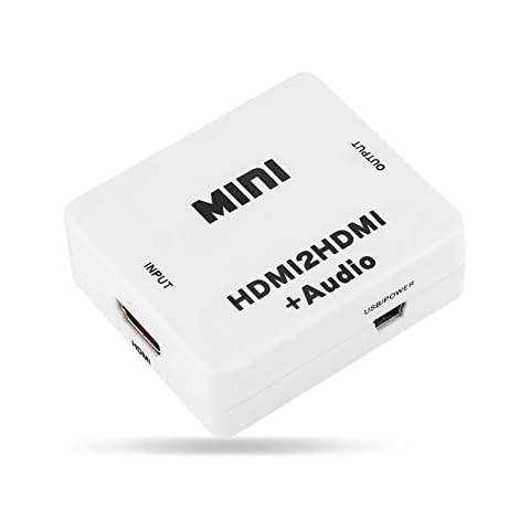 RGBS 1080P HDMI to HDMI Adapter Mini HDMI2HDMI Audio Converter HDMI Decoder Extractor Splitter with 3.5mm Out support HD Video DVD PS3 XBOX HDTV Cover
