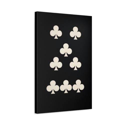 Art mural abstract club symbols black cream 40x60 pour habiller un mur vide avec élégance