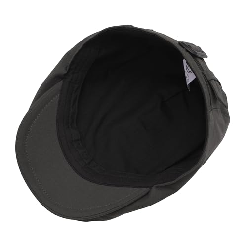 Image of ZLYC Men Cotton Flat Cap Summer Scally Ivy Gatsby Newsboy Beret Driver Cabbie Hunting Hat