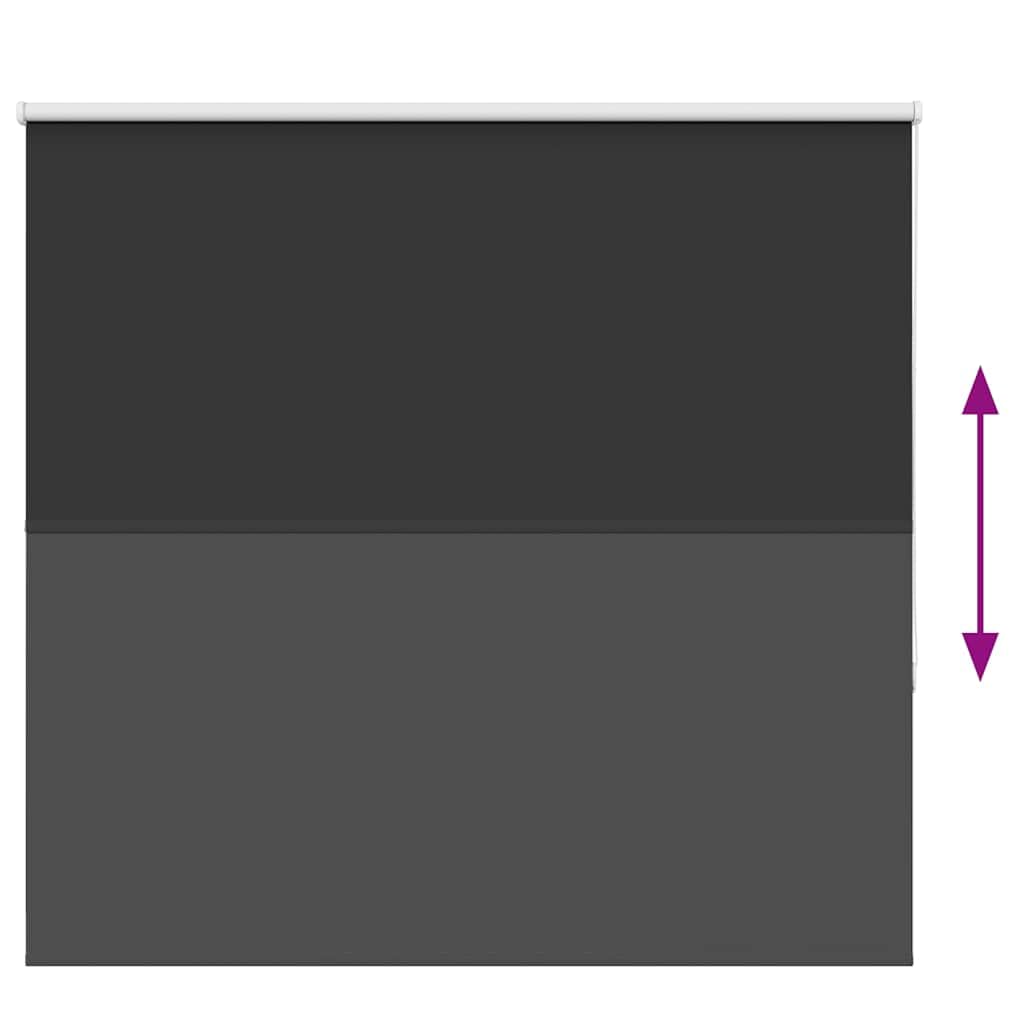 vidaXL Estor Enrollable Opaco Negro 150x150 cm Tela Ancho 146,6 cm