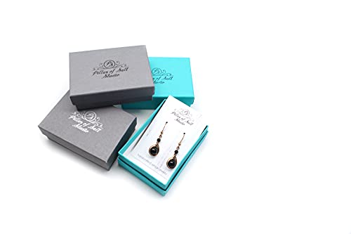 Handcrafted-Solid-Copper-Earrings-with-Black-Onyx-Gemstone-Antiqued-Copper-1-drop