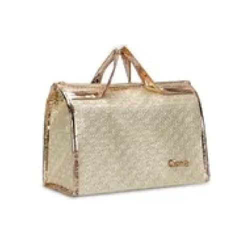 Bolsa Baú Feminina Ruby's de Mão Elegante e Moderna (Dourado)