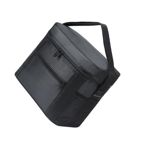 LIGIGWASH Bolsa Térmica Portátil Aislada para Almuerzo Bolsa Lonchera con Correa y Comida para Trabajo y Escuela Negro