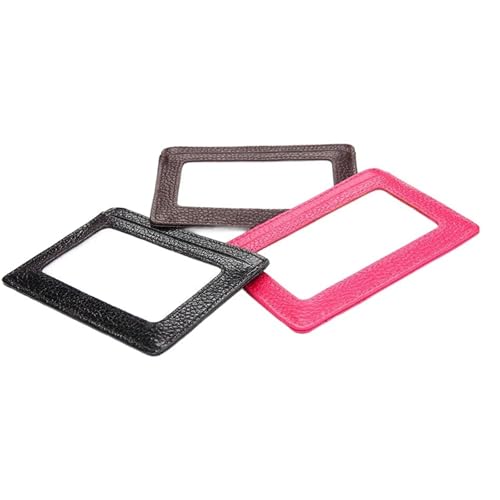 Fashion Wallet Bus Card Holder Credit Card Anti-Magnetic Card Holder Retro Wallet(Black)3