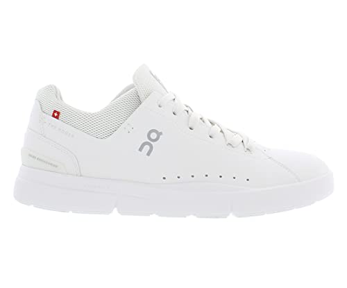 Image of On Running The Roger Advantage Mens Shoes Size 9, Color: All White-White-Inject Black