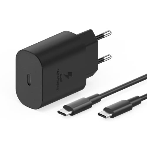 25W USB C Chargeur de Charge Ultra Rapide pour Samsung Galaxy A13 4g, A33, A53 5g, S21, S21 Ultra, S21 Plus, S21 FE 5G, S22, S22+, S22 Ultra, S23, S20, S20 FE Note 20, Note 10, Super Fast Charging