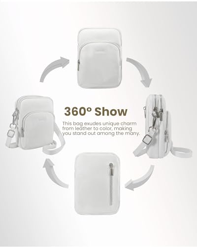 Image of befen Small Genuine Leather Crossbody Bag for Women Trendy Crossbody Purses with RFID Blocking Card Slots