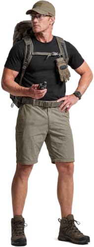 Image of CQR Men's Convertible Cargo Tactical Pants, Water Resistant Outdoor Hiking Pants, Zip Off Lightweight Stretch Work Pants