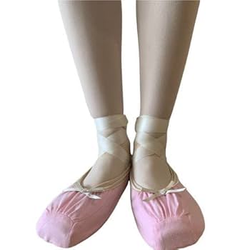 Amazon | バレエ トウシューズ カバー ピンク M (22-24) JJ-047