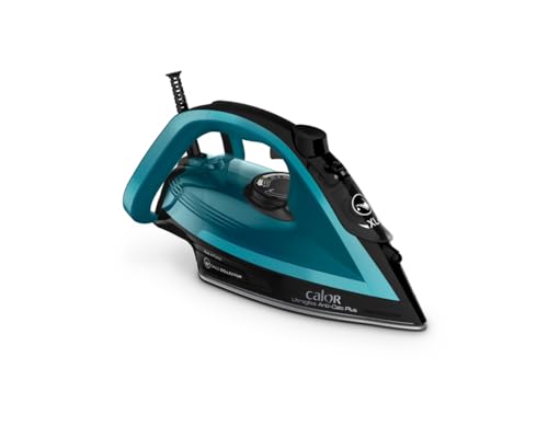 Calor Ultragliss Anti-Calc Plus FV6832C0 - Fer à vapeur - semelle : Durilium Airglide - 2800 Watt - noir glama/bleu boréal