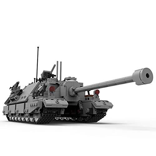 YPZ Technik Panzer Bausteine, Sowjetischer Panzer KV-44 Modellbausatz Panzer, Militär Panzer Bausatz Klemmbausteine… – Bild 6
