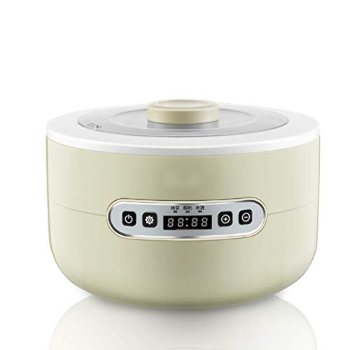 Yogurt Maker Con Timer E Temperatura Regolabile 5 Vasetti In Vetro Per Fermenti Fatti In Casa
