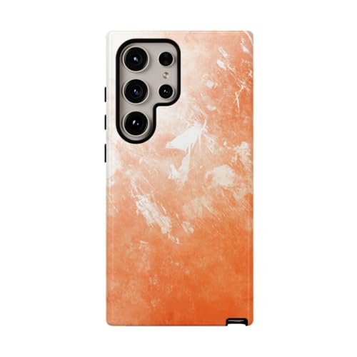 Coque Samsung S24 Ultra rigide brillante orange de protection