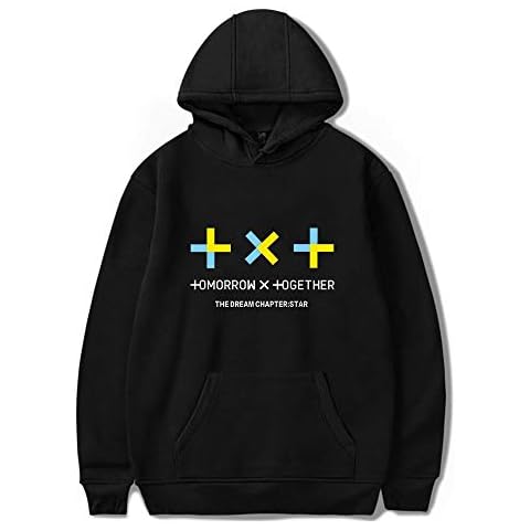 Unisex TXT Hoodies Hoodies HUENINGKAI SOOBIN YEONJUN TAEHYUN BEOMGYU Fans Her Sweatshirt Sweaters Black Cover