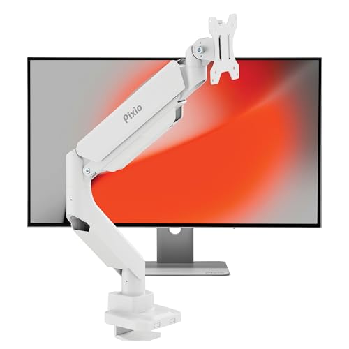 Image of Pixio PX277 OLED Max V2 White 27 inch 240Hz Refresh Rate QHD 1440p Resolution 0.03ms GTG Response Time Gaming Monitor with PS2S White Ultrawide Heavy-Duty Premium Single Monitor Arm
