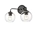Millennium 9752-MB Transitional Two Light Vanity from None Collection Finish, Matte Black