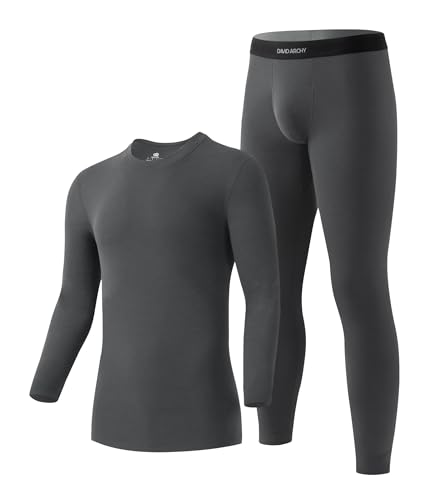 DAVID ARCHY Men’s Lightweight Thermal Underwear Breathable Comfort for Cool Weather, Ideal for Active Use