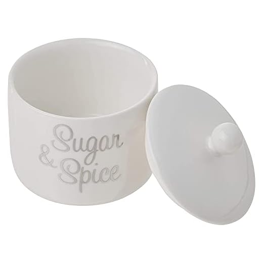 Kate Aspen Ceramic Sugar Bowl, Spice and Everything Nice
