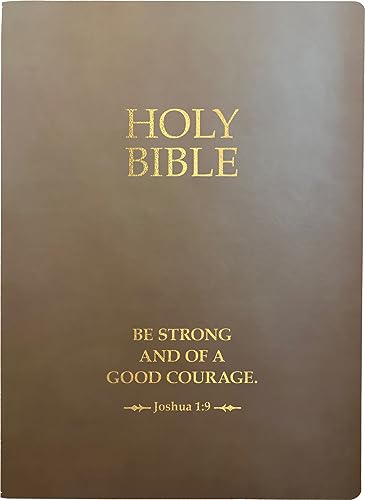 KJV Holy Bible, Be Strong And Courageous Life Verse Edition, Large Print, Coffee Ultrasoft: (Red Letter, Brown, 1611 Version) (King James Version Sword Bible) - image 1