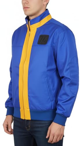Vault 76 Inspired Gamer Cosplay Jacket for Men – Cordura Parachute RPG Costume, Post Apocalyptic Outerwear4