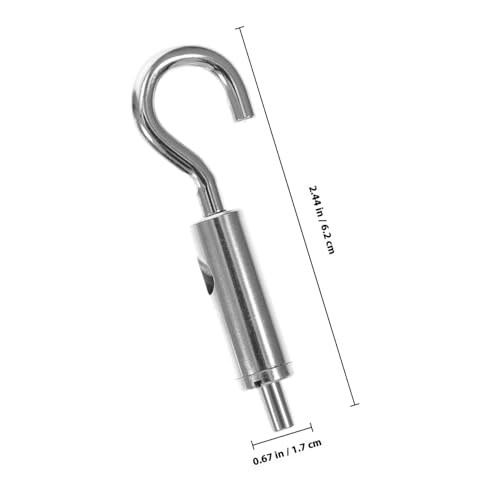 Turnbuckle Gancho y Ojal para Cable 5 Piezas Cobre Plata miniatura 2