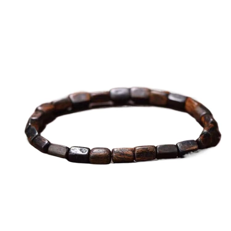 Chapelet en bois d'agar naturel perles de bouddha pour la méditation et la sérénité