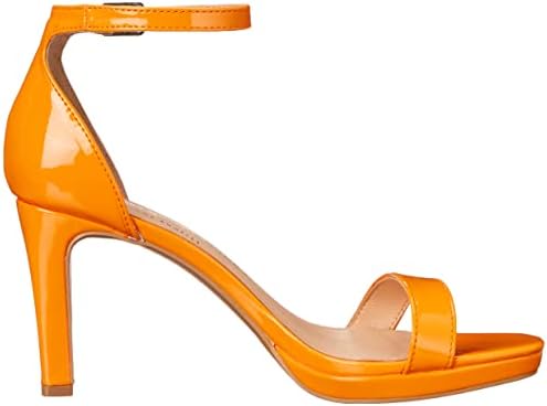 Chinese Laundry Women's Tinie Patent Heeled Sandal, Orange, 8.5 | Image 5
