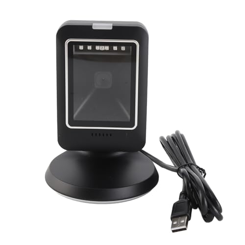 Escáner de código de barras XTEVU, lector de código QR 2D USB USB Wired Omnidireccional Escáner de escritorio para supermercado minorista