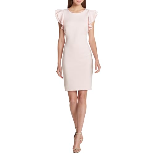 Image of Tommy Hilfiger Womens Polyester Spandex Pattern Sheath Midi Layered Dress