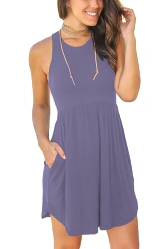 Image of HiMONE Vacation Dresses for Women 2025 Summer Dress Women's Casual Sundresses Casual Beach Petite Sun Dress XS-2XL