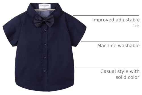 Image of Mud Kingdom Little Boys Dress Shirts Short Sleeve Cute Summer