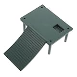 HEMOTON Plataforma Decorativa para Tortugas Acuáticas Verde de Escalada para Reptiles Mesa de para Acuario Fácil Limpieza Instalación Sin Herramientas para Tortugas y Anfibios