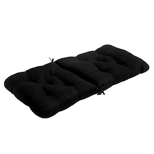 Coussin de banc extérieur pliable et imperméable pour chaise en osier de jardin