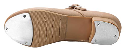 Image of Linodes Unisex PU Leather Easy Strap Tap Shoe Dance Shoes for Women and Men's Dance Shoes-608