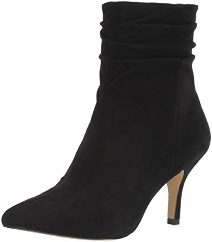 Bella Vita Women's Danielle Dress Bootie Ankle Boot, Black Suede Leather, 7.5 M US