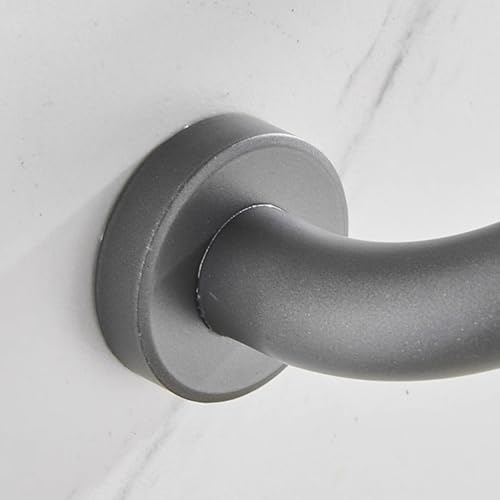 Maniglia di sicurezza per doccia in lega di alluminio resistente, antiscivolo, montaggio a parete, per anziani e anziani, supporto per il bagno per assistenza agli infortuni (40 cm)