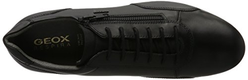 Geox Uomo Symbol A, Scarpe Oxford da Uomo, Nero