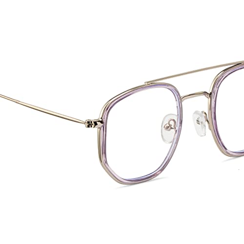 Image of ROYAL SON Polygon Blue Ray Cut Computer Glasses for Men Women
