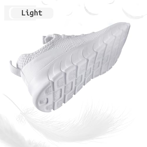 Men Tennis Shoes Running Shoes - Gym Sneakers Shoes Walking Workout Shoes Non Slip Walking Athletic Slip on Breathable Mesh Comfortable Lightweight Casual Sports Fashion Shoes - Image 4