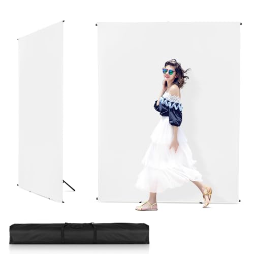 Kit de fondo blanco con soporte ajustable 2x2 m miniatura 1