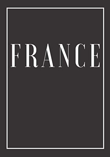 France: A white decorative book for coffee tables, bookshelves and end tables: Stack "Country" decor books to add home decoration to bedrooms, lounges ... as an interior design savvy gift. (Countries)