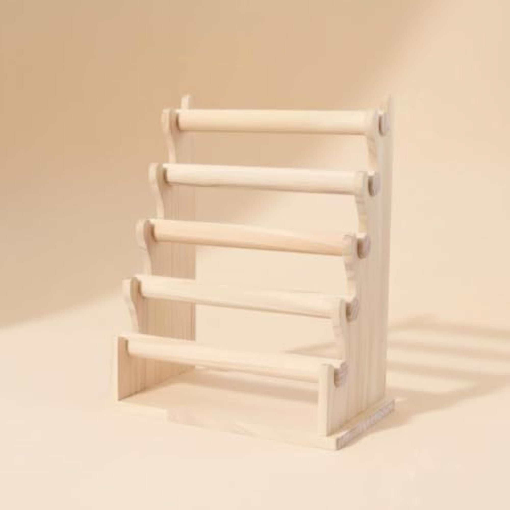 Wooden Bracelet Display Stand, Multi-Tier Design