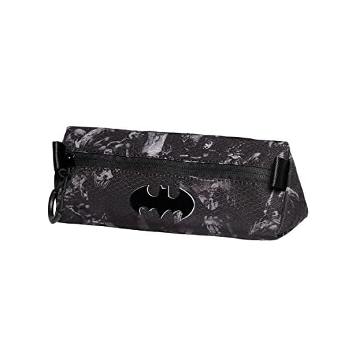 DC Comics Batman Neon-Portatodo Triangle, Negro, 21 x 8 cm